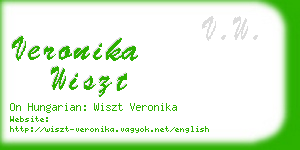 veronika wiszt business card